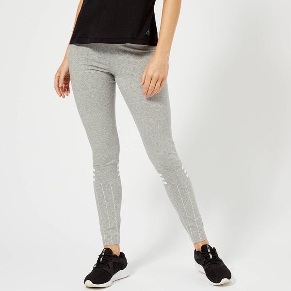 adidas Women's Sport I.D Print Tights - Medium Grey Heather