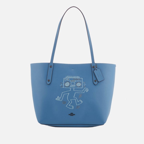 Coach Women's X Keith Haring Market Tote Bag - Sky Blue