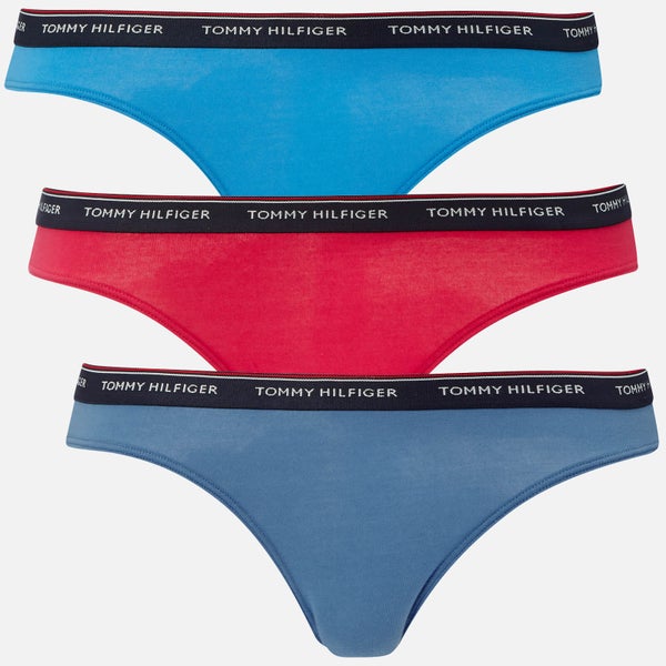 Tommy Hilfiger Women's 3 Pack Bikini Panties - Vintage Indigo/Cherries