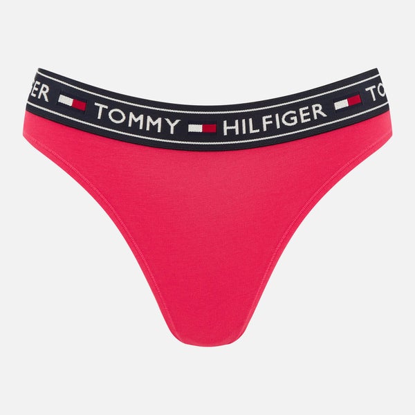 Tommy Hilfiger Women's Brazilian Logo Waistband Panties - Pink