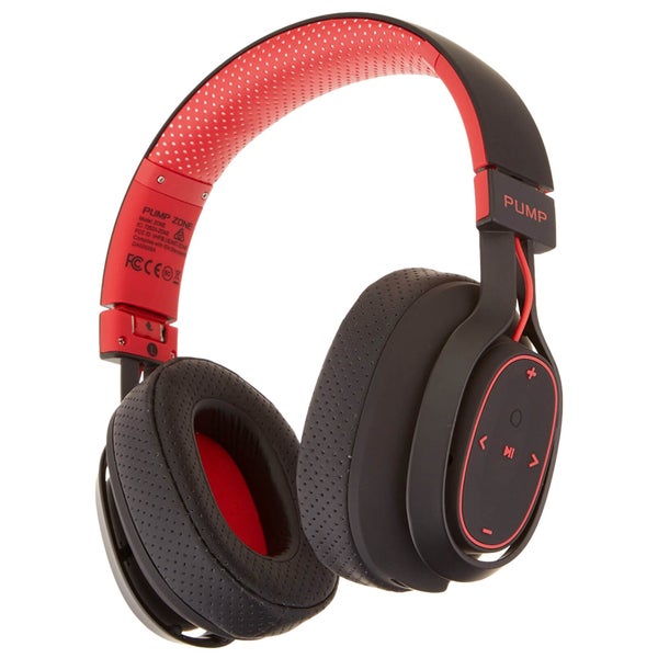 BlueAnt Pump Zone Bluetooth Wireless Sport Headphones - Red