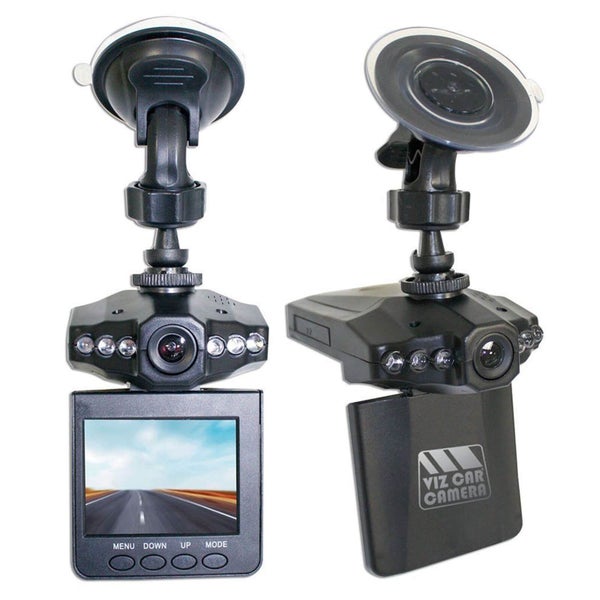 Viz Car 1080p 2.5 Inch Colour LCD Dash Cam with 270 Degree View - Black
