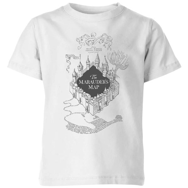 T-Shirt Enfant Carte du Maraudeur - Harry Potter - Blanc