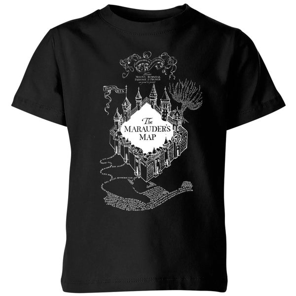 T-Shirt Enfant Carte du Maraudeur - Harry Potter - Noir
