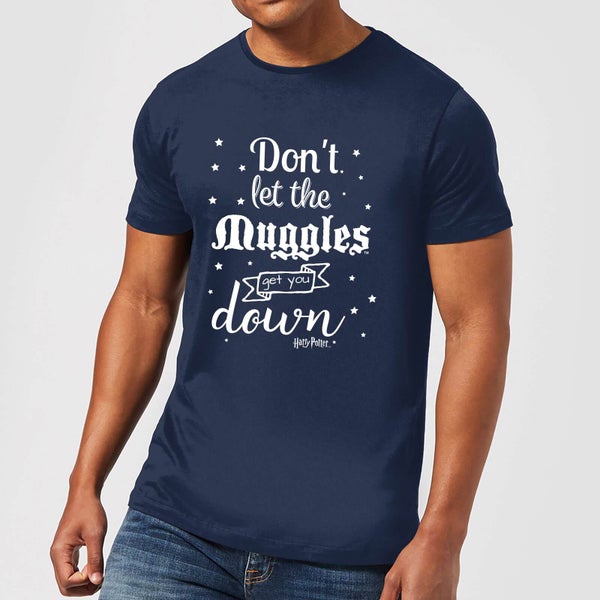 Harry Potter Don't Let The Muggles Get You Down Men's T-Shirt - Navy