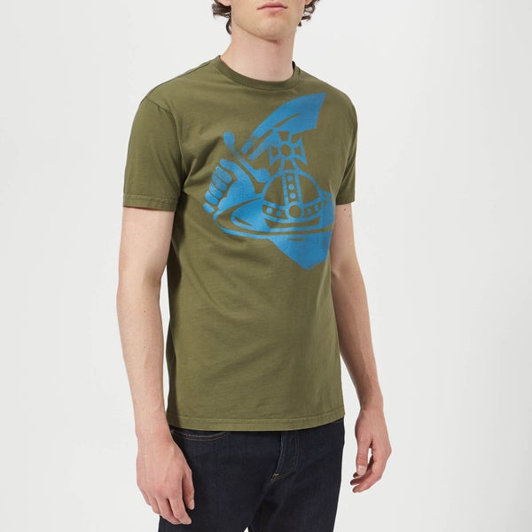 Vivienne Westwood Anglomania Men's Boxy Logo T-Shirt - Green