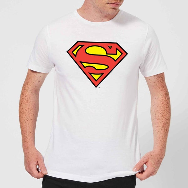 DC Originals Official Superman Shield Men's T-Shirt - White