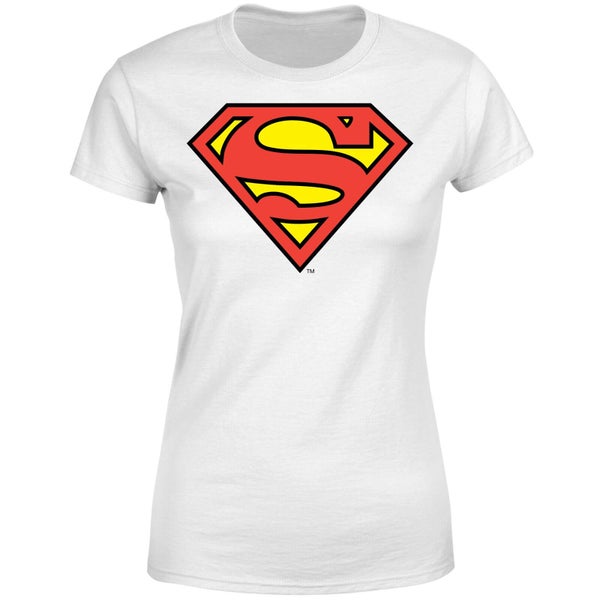 T-Shirt Femme Bouclier Officiel Superman DC Originals - Blanc