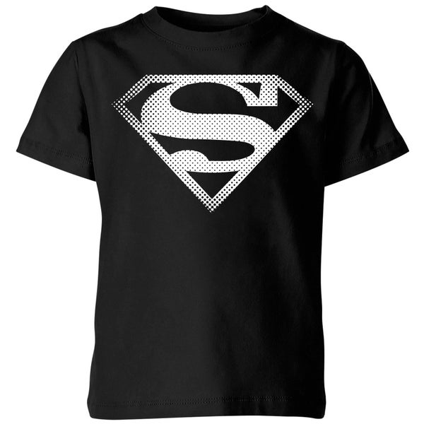 DC Originals Superman Spot Logo Kinder T-Shirt - Schwarz