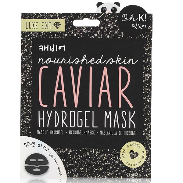 Oh K! Luxe Hydrogel Caviar Face Mask(Oh K! 룩스 하이드로겔 캐비어 페이스 마스크 25g)