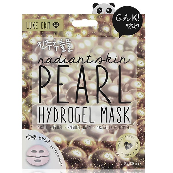 Oh K! Luxe Hydrogel Pearl Face Mask rozświetlająca hydrożelowa maseczka do twarzy 23 ml