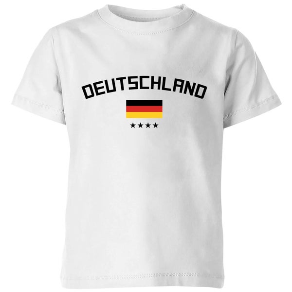 Fussball Weltmeisterschaft Deutschland Kinder T-Shirt - Weiß