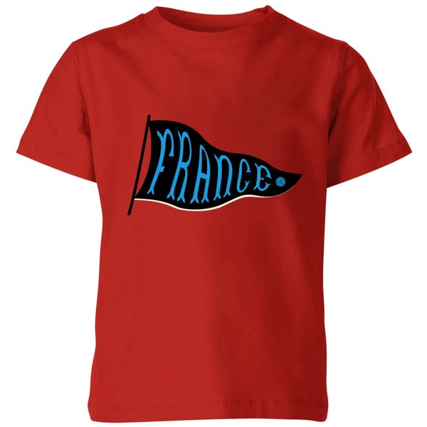 France Pennant Kids' T-Shirt - Red