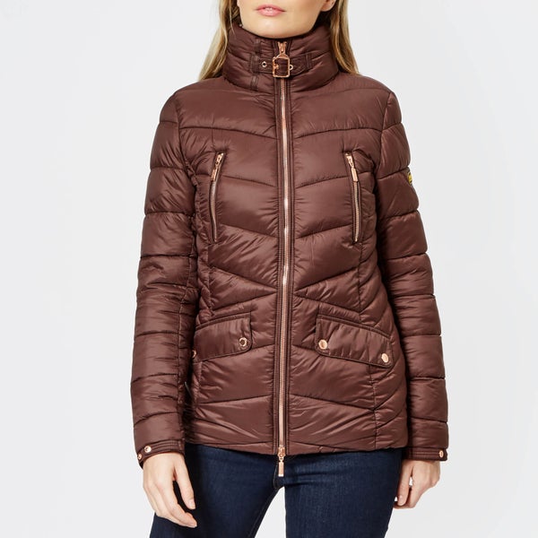 Barbour International Women's Autocross Quilt Jacket - Cocoa