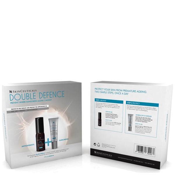 SkinCeuticals Double Defence AOX+ Eye Gel and Mineral Eye UV Defence SPF30 (Worth £103)