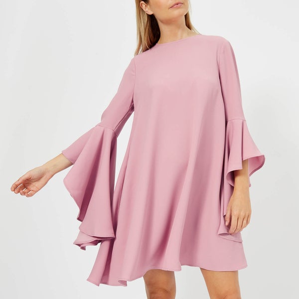 Ted Baker Women's Ashleyy A Line Waterfall Sleeve Dress - Dusky Pink