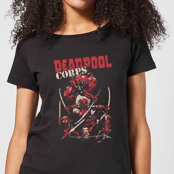 Marvel Deadpool Family Corps T-shirt Femme - Noir