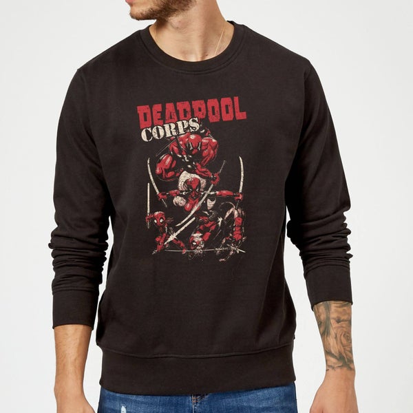 Sweat Homme Deadpool Family Corps Marvel - Noir