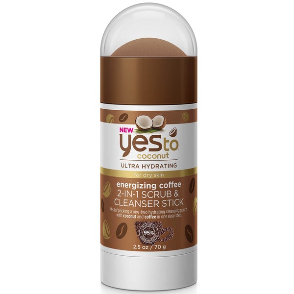 yes to Coconut & Coffee 2-in-1 Scrub & Cleanser Stick(예스 투 코코넛 & 커피 2 인 1 스크럽 & 클렌저 스틱 70g)