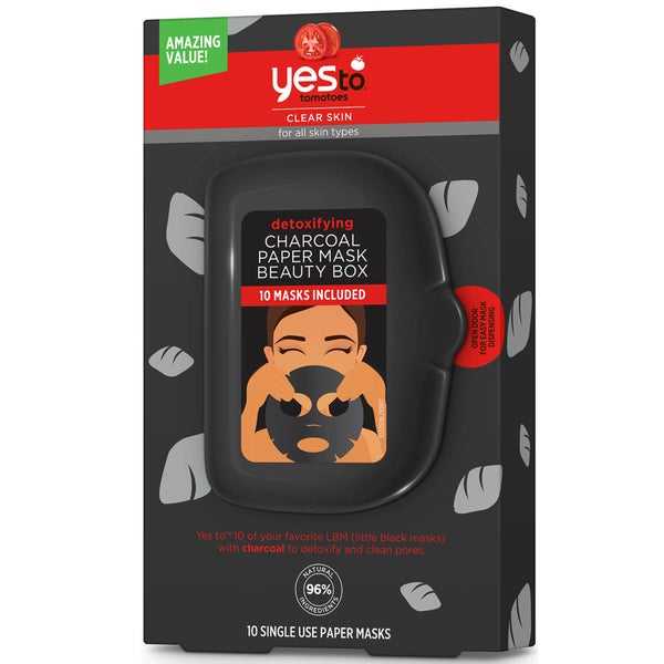 yes to Tomatoes Detoxifying Charcoal Paper Mask Beauty Box