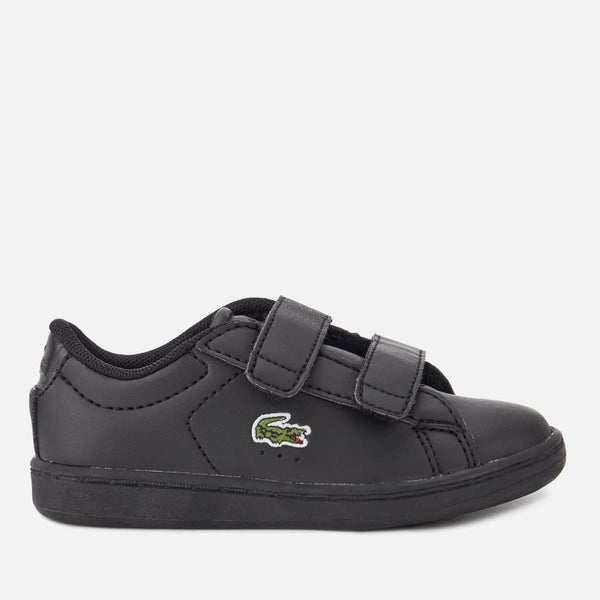 Lacoste Toddler's Carnaby Evo 118 4 Velcro Trainers - Black/Black