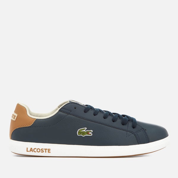 Lacoste Men's Graduate Lcr3 118 1 Leather Trainers - Navy/Light Brown