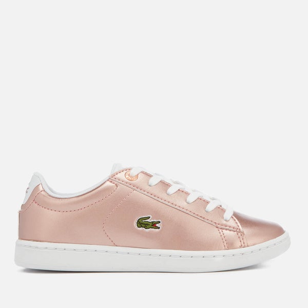 Lacoste Kids' Carnaby Evo 318 2 Trainers - Pink/White
