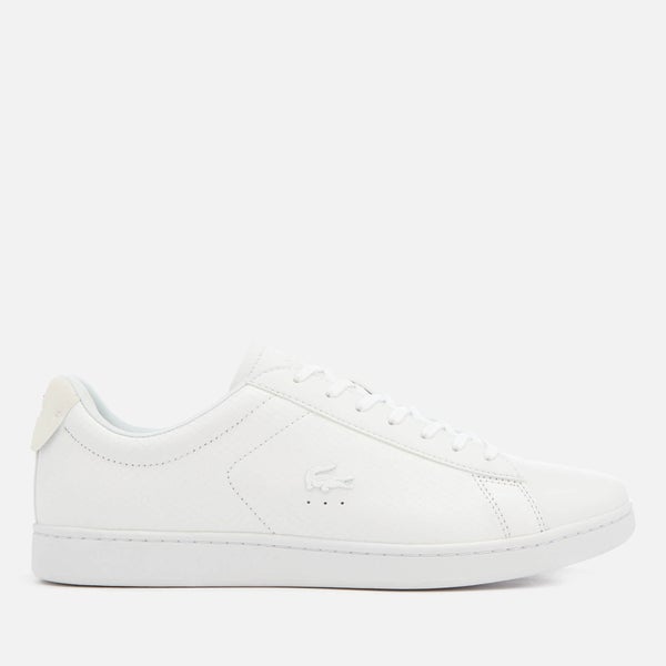 Lacoste Men's Carnaby Evo 318 7 Croc Leather Trainers - White