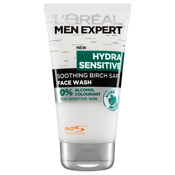 Limpiador facial Hydra Sensitive de L’Oréal Paris Men Expert 150 ml