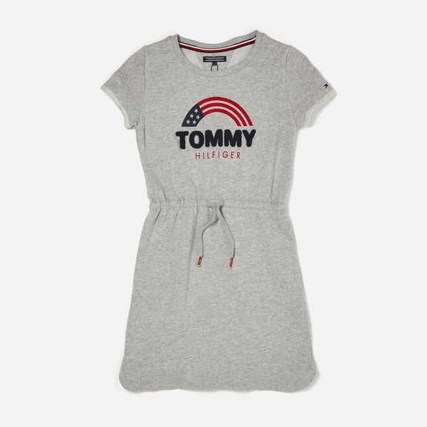 Tommy Hilfiger Girls' Sweat Shift Dress - Grey