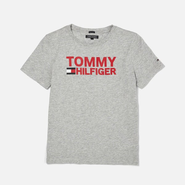 Tommy Hilfiger Boys' Essential Graphic T-Shirt - Light Grey Heather