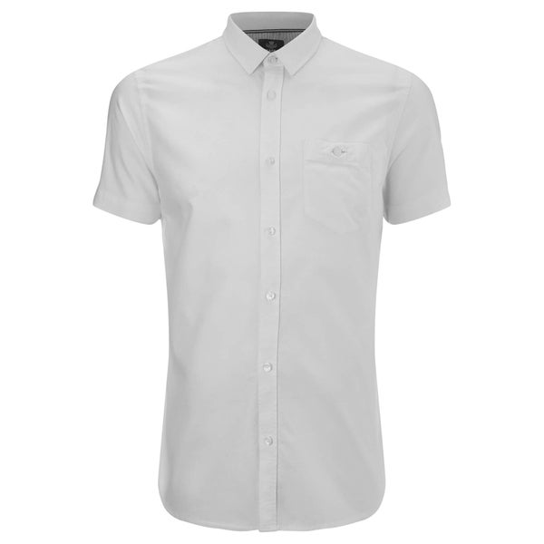 Threadbare Men's Alfa Short Sleeve Shirt - White