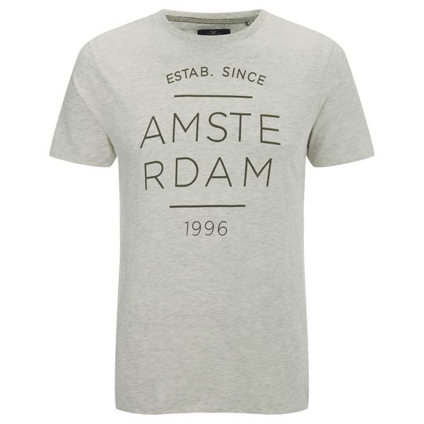 Threadbare Men's Amsterdam T-Shirt - Ecru Marl