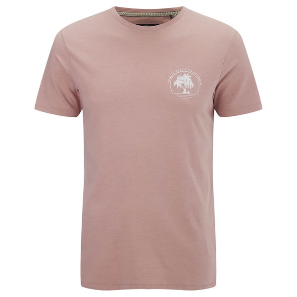 Threadbare Men's Venice Beach T-Shirt - Blush Pink Marl
