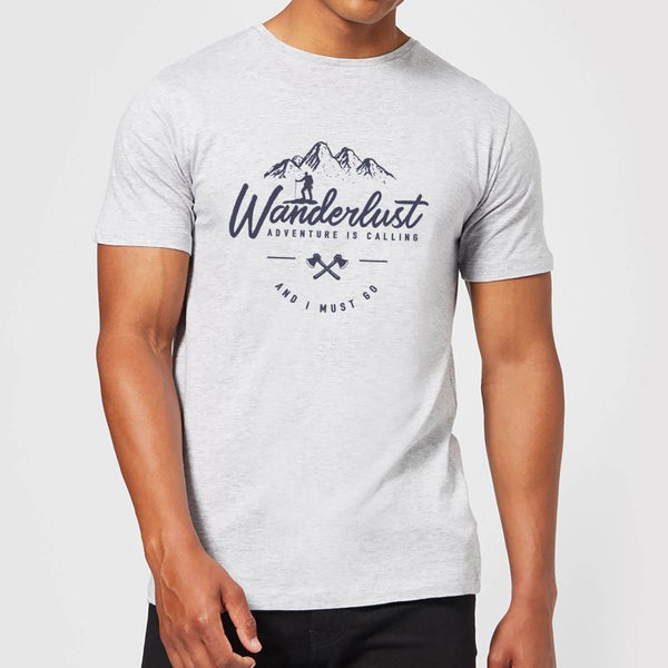 Wanderlust Men's T-Shirt - Grey