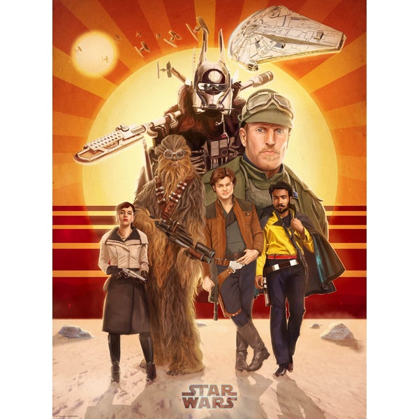 Star Wars Solo "Buckle Up" Zavvi UK Exclusive Print by Teddy Wright IV (18 x 24 Inches)