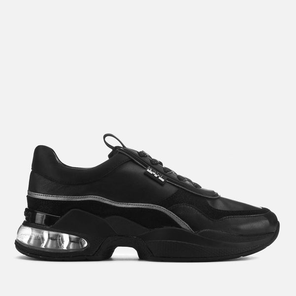 Karl Lagerfeld Women's Ventura Lazare Leather Runner Style Trainers - Black