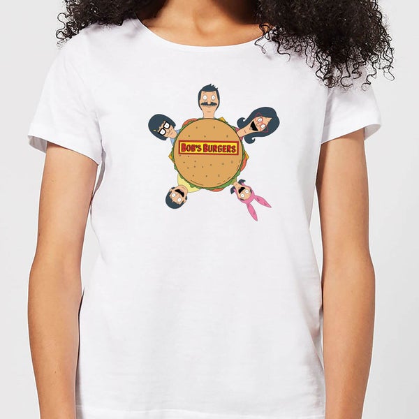 Bobs Burgers Round Table Logo Dames T-shirt - Wit