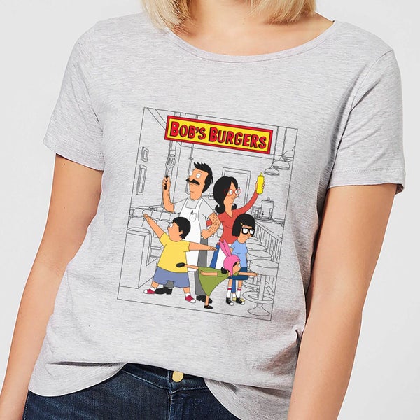 Bobs Burgers Family Business Dames T-shirt - Grijs