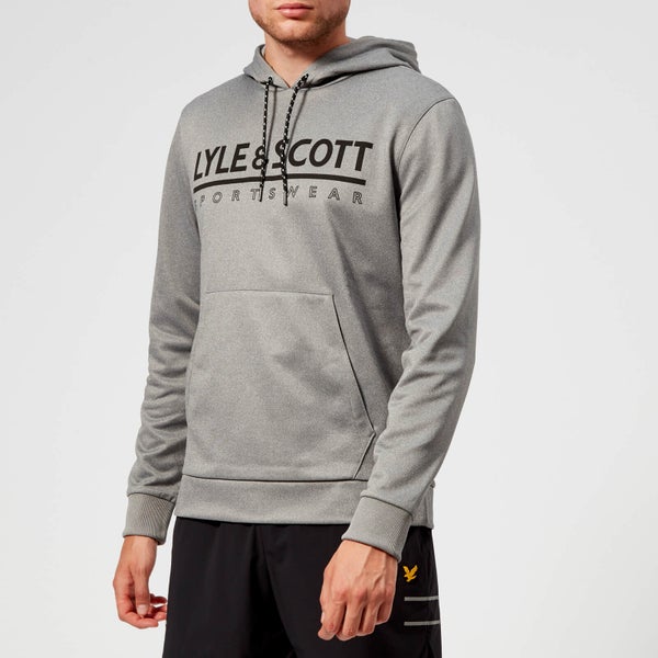 Lyle & Scott Sportswear Men's Cheviot Graphic Mid Layer Hoody - Mid Grey Marl