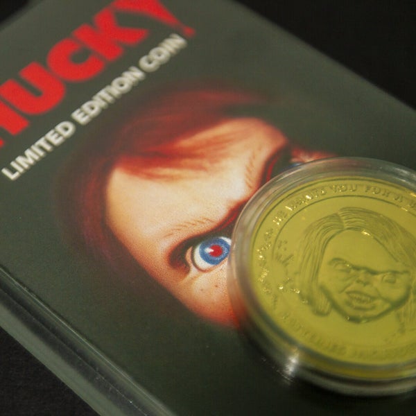 Pièce de Monnaie de Collection Chucky, la poupée de sang - Édition Limitée Or (1000 exemplaires)