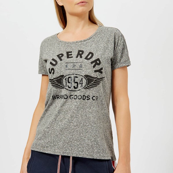 Superdry Women's 1954 Brand Goods Slim BF T-Shirt - Rugged Grey