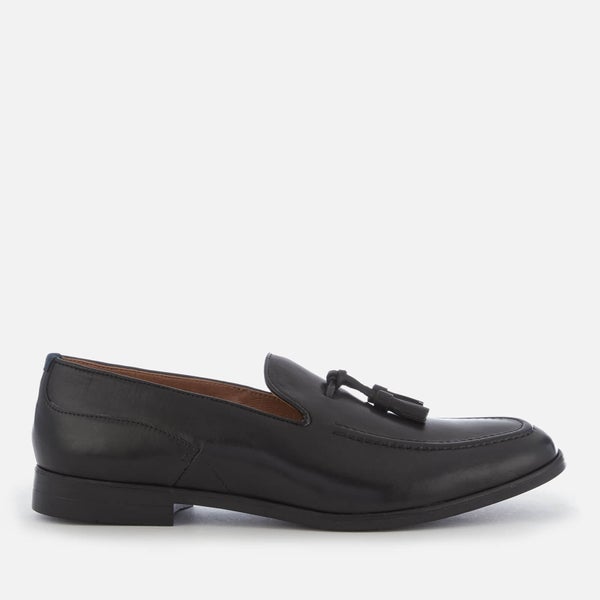 Hudson London Men's Aylsham Leather Tassle Loafers - Black