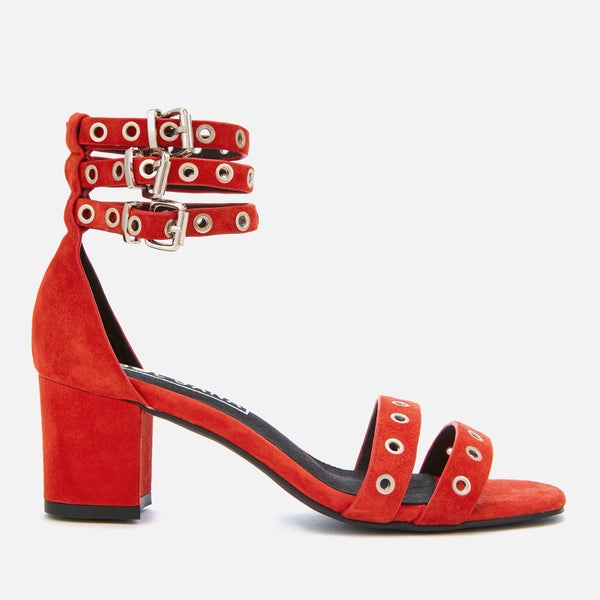 Sol Sana Women's Sugar Suede Heeled Sandals - Red