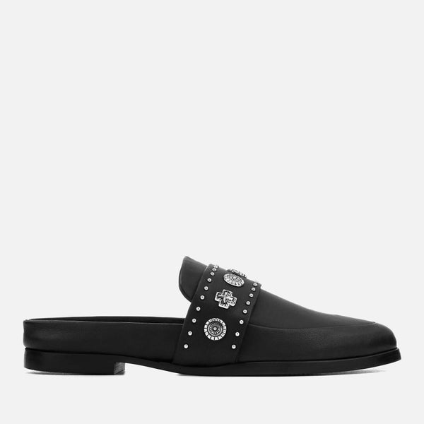Sol Sana Women's Tuesday II Leather Slide Loafers - Black