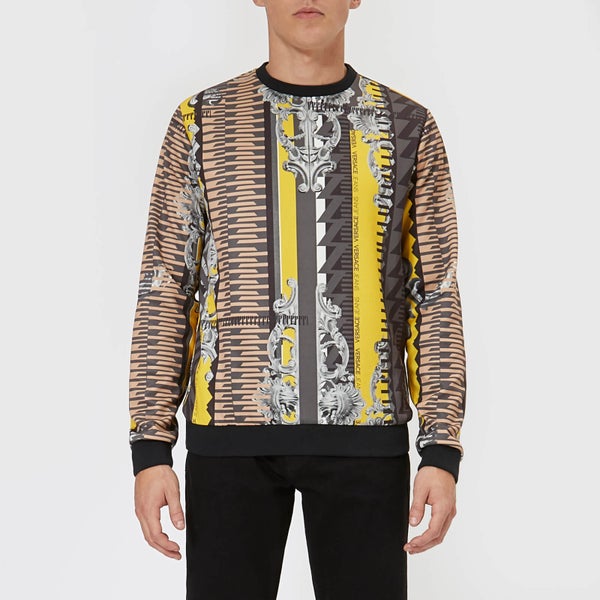 Versace Jeans Men's All Over Pattern Sweatshirt - Multi