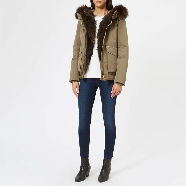 Woolrich Women's Military Bomber Coat - Alpha Taupe