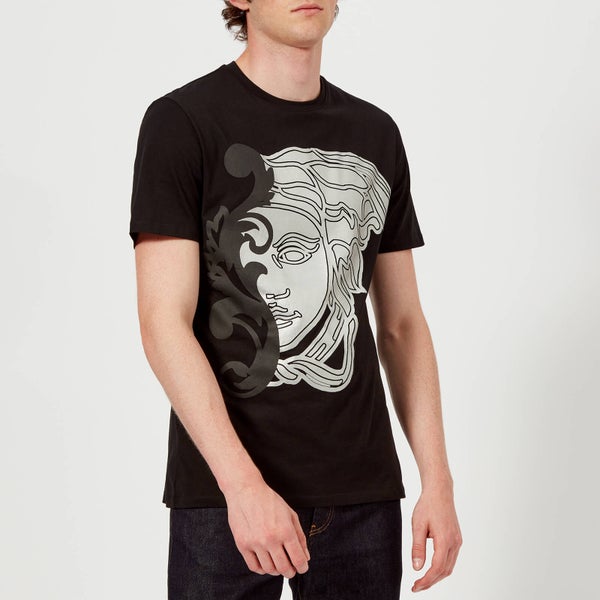 Versace Collection Men's Large Medusa Logo T-Shirt - Nero