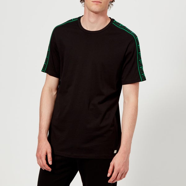 Versace Collection Men's Shoulder Tape T-Shirt - Nero