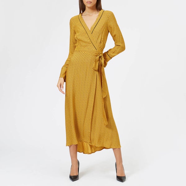 Bec & Bridge Women's Sun Valley Long Sleeve Dress - Spot Print Mustard